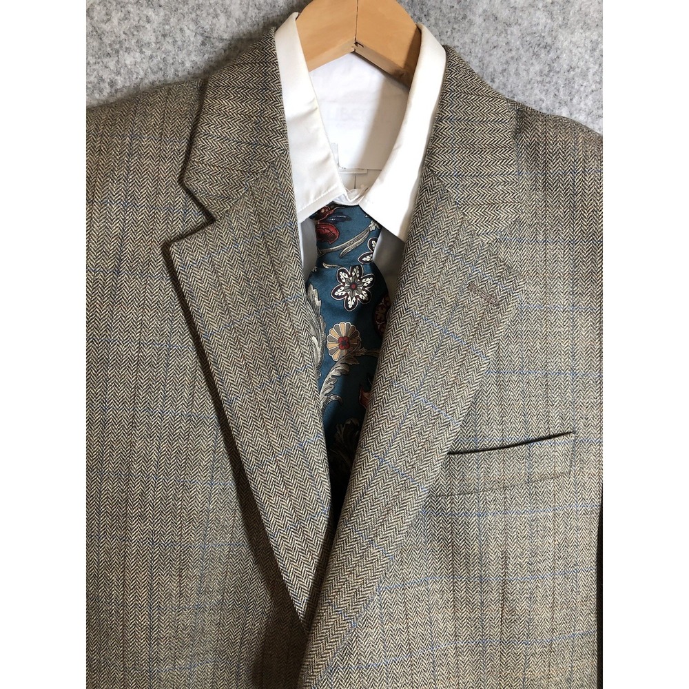 Lauren Ralph Lauren Blazer Mens 42R Brown Wool Suit Coat Jacket Classic